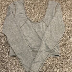 Lululemon Athletica Gray Long Sleeve Top